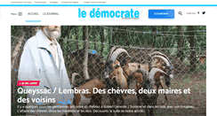 Desktop Screenshot of ledemocratedebergerac.fr