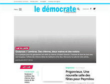 Tablet Screenshot of ledemocratedebergerac.fr